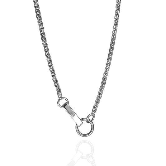 STAINLESS STEEL BAR NECKLACE