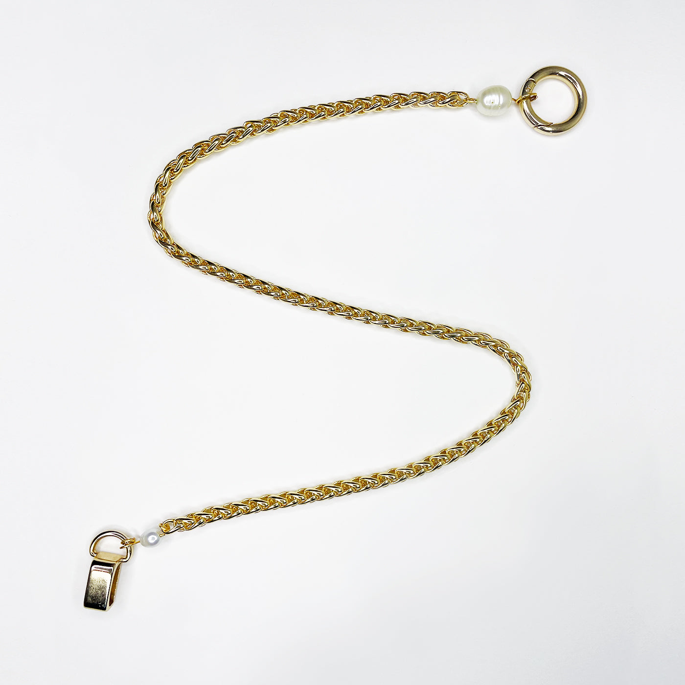 PEARL + GOLD BAR NECKLACE